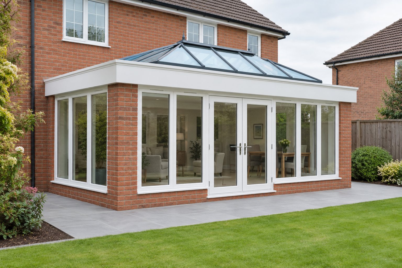 Orangery-style extension (illustration) – an illustration of the style, not an installed job