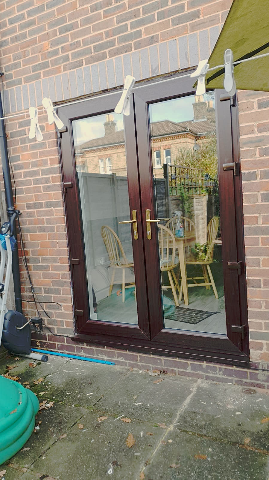 Woodgrain French doors, London, fitted by Termopane Windows