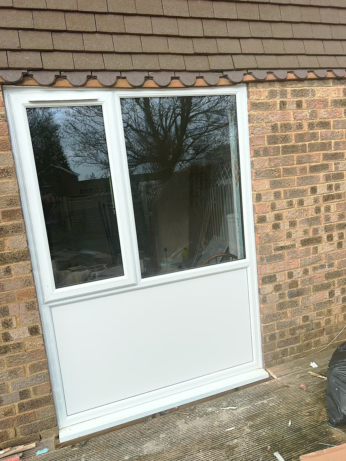 uPVC half-glazed door and panel, London, fitted by Termopane Windows