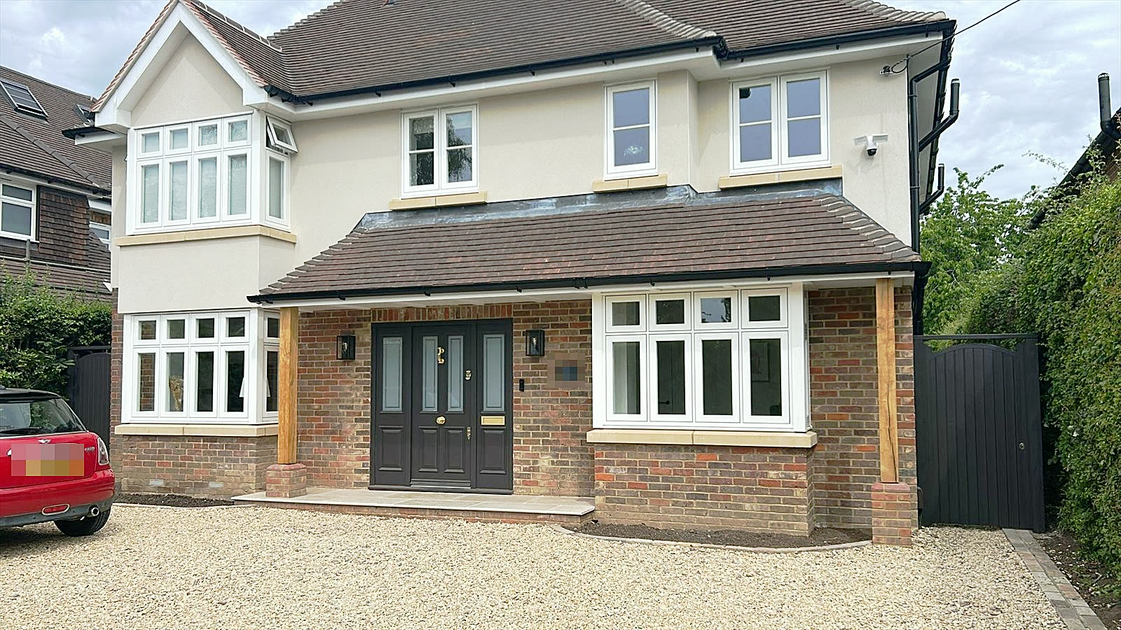 Flush sash windows across a detached house, St Albans, fitted by Termopane Windows