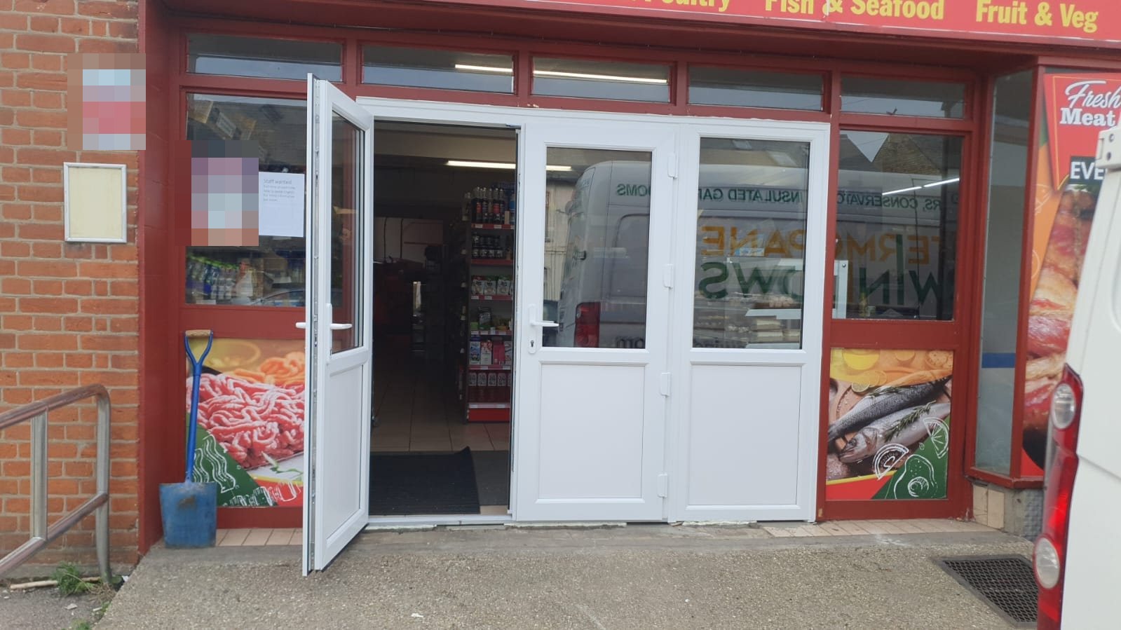 uPVC shopfront doors fitted by Termopane Windows in Milton Keynes